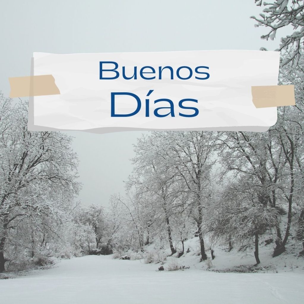 Buenos días invernales Nieve café frío y Niebla GRATIS